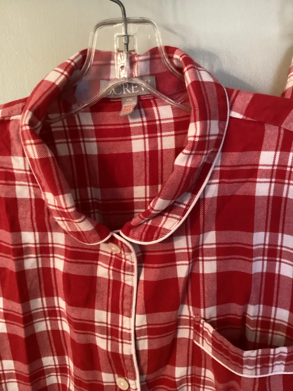 J. CREW SZ XXL COTTON FLANNEL PLAID PAJAMA PANTS SET